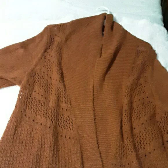 Torrid Warm Brown Knit Cardigan - Picture 5 of 8